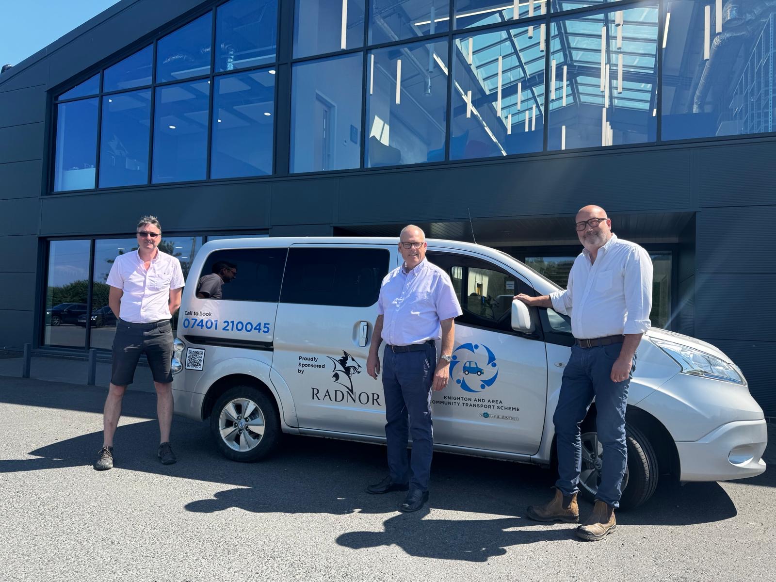 Proud to sponsor Knighton & Area Community Transport Scheme